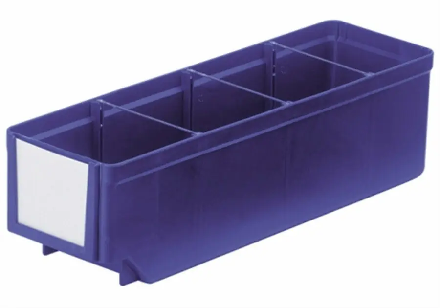Gecertificeerd magazijnstellingbak RK 300/93 blauw