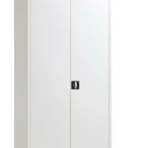 Korting Draaideurkast Basic Wit hoogglans 180x80 cm (hxb)
