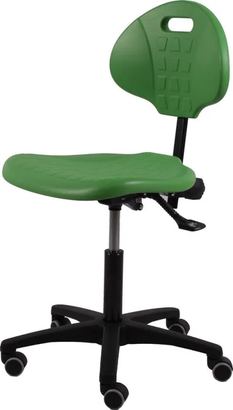 Werkstoel model TEZ160 met zachte wielen Snelle Levering
