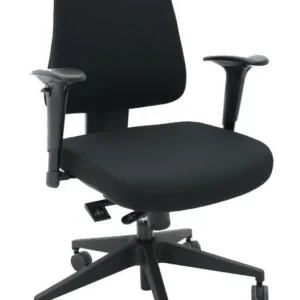 Bureaustoel Axi met armleggers, bekleding zwart, voetkruis zwart, armleggers zwart Nu Kopen