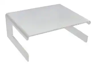 Tijdelijk Beschikbaar Acryl monitorstandaard met toetsenbordhouder
