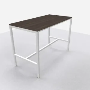 Arca bartafel 160x80cm (bxd), werkblad logan eiken, n-poot wit, vaste hoogte Laatste Versie