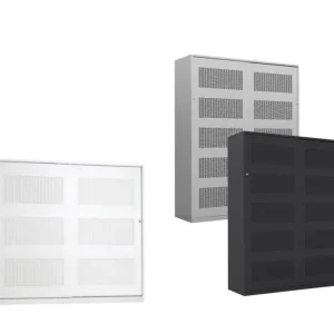 Akoestische schuifdeurkast DSDA 120x200 cm (hxbxd) wit Lage Kosten