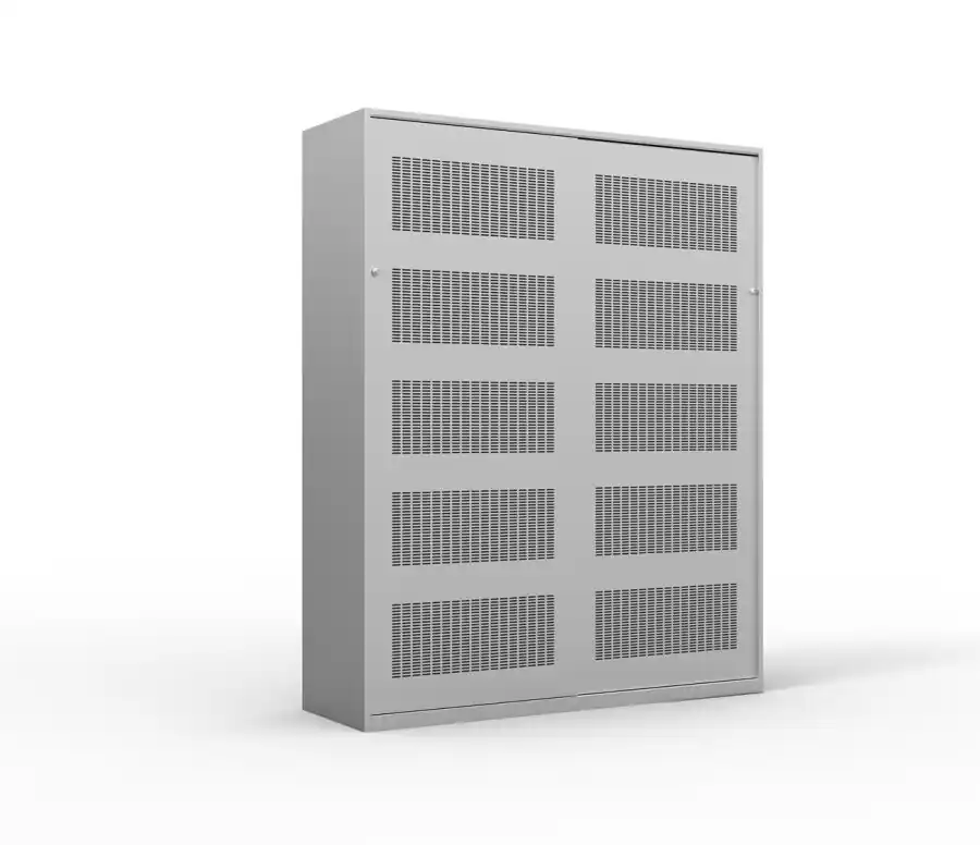 Akoestische schuifdeurkast DSDA 160x200 cm (hxbxd) aluminium Dagaanbieding