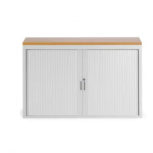 Gratis Retour Basic roldeurkast 74-1200 RAL 9003 wit incl. 1 legbord