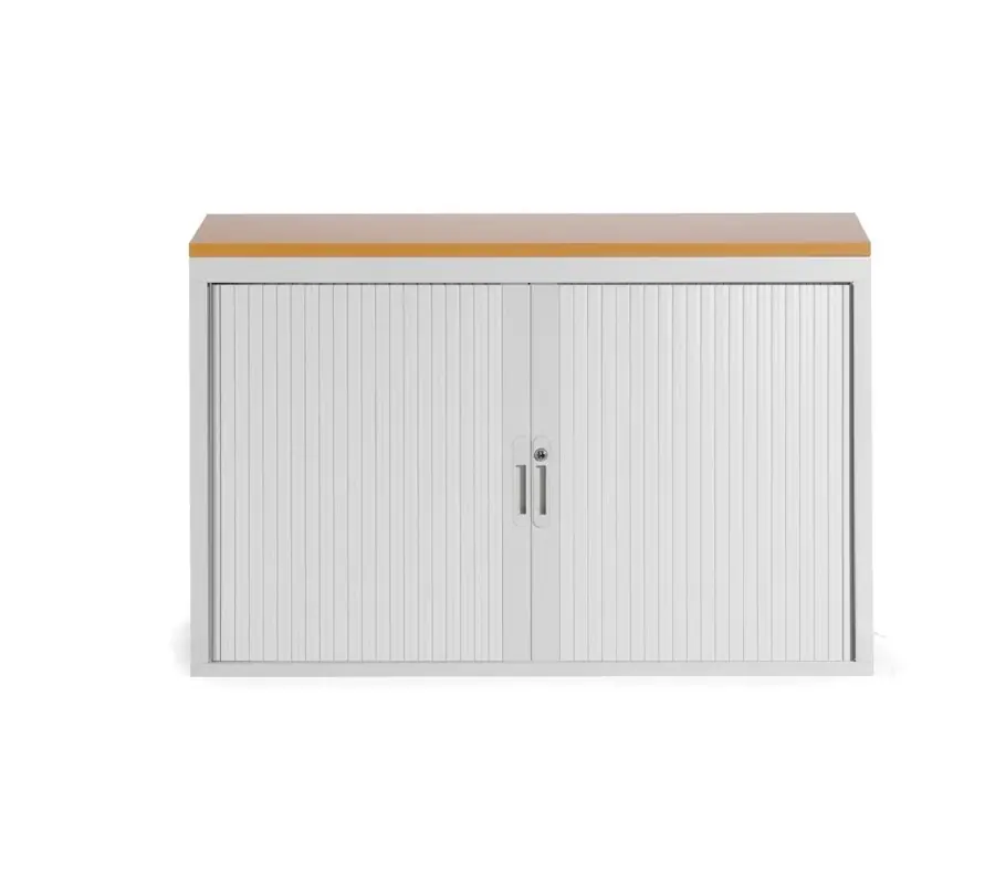Gratis Retour Basic roldeurkast 74-1200 RAL 9003 wit incl. 1 legbord