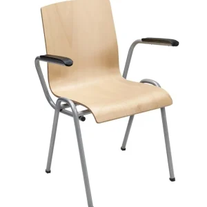 Aanbieding Vergaderstoel Style in hout - zwart met armleggers