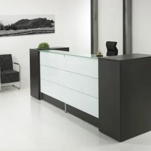 Receptiebalie - opstelling CEO 288cm breed donker eiken Must-Have