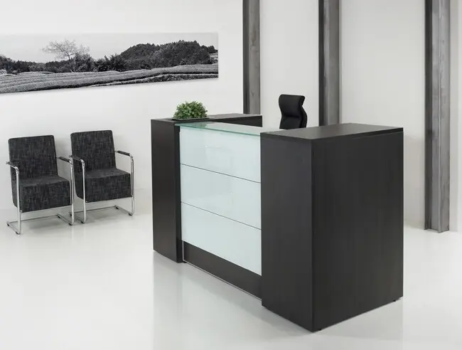 Receptiebalie - opstelling CEO 188cm breed donker eiken Gratis Retour