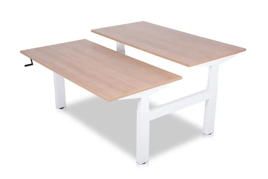 Aanbieding Bench bureau TwinWorks 160x80cm alu - kersen havanna