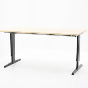 Dagaanbieding Bureau Aspa Facility 180x90cm (bxd), werkblad decor ahorn, t-poot zwart, circulair