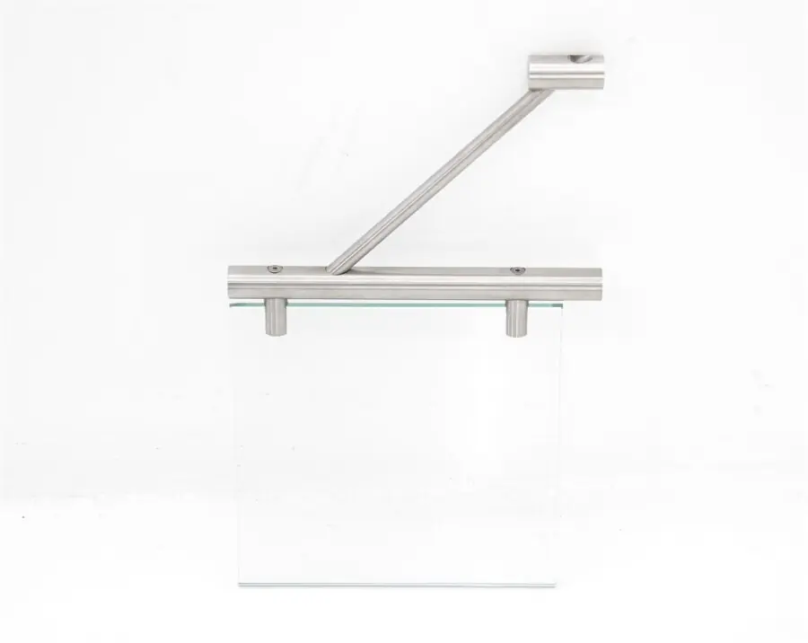 Naambordje - hangend 18x18cm (hxb) glas - rvs Tijdelijk Beschikbaar