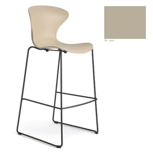 Aanbieding Kunststof barkruk Boo - SL - zand - zwart onderstel