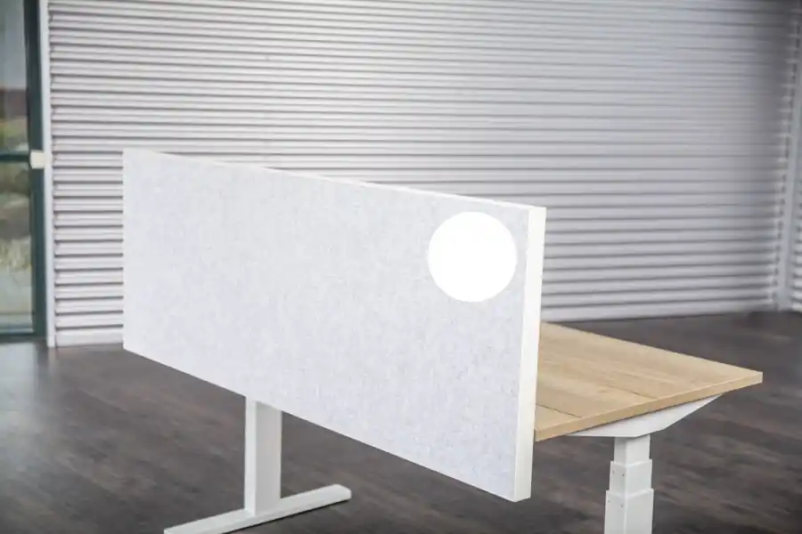Akopanel voorzetscherm Wit 140x59cm 48mm dik APT-klem Alu ABS rand Veilige Betaling