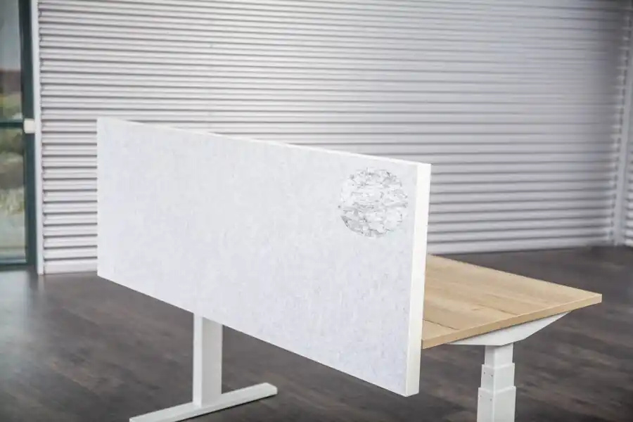Weekendaanbieding Akopanel voorzetscherm Zilvergrijs 140x59cm 48mm dik APT-klem Alu ABS rand