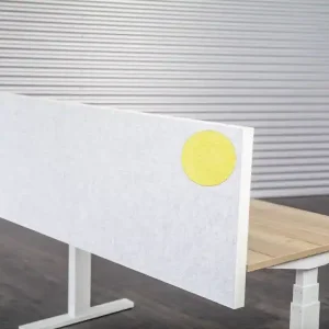 Lage Kosten Akopanel voorzetscherm Geel 140x59cm 48mm dik APT-klem Alu ABS rand