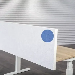 Akopanel voorzetscherm Blauw 140x59cm 48mm dik APT-klem Alu ABS rand Merkproduct