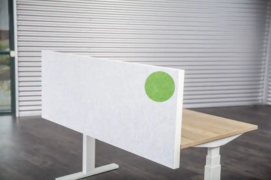 Akopanel voorzetscherm Appelgroen 140x59cm 48mm dik APT-klem Alu ABS rand Snelle Levering