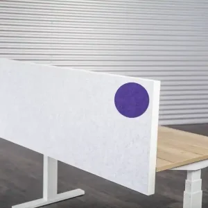 Akopanel voorzetscherm Paars 140x59cm 48mm dik APT-klem Alu ABS rand Alleen Vandaag