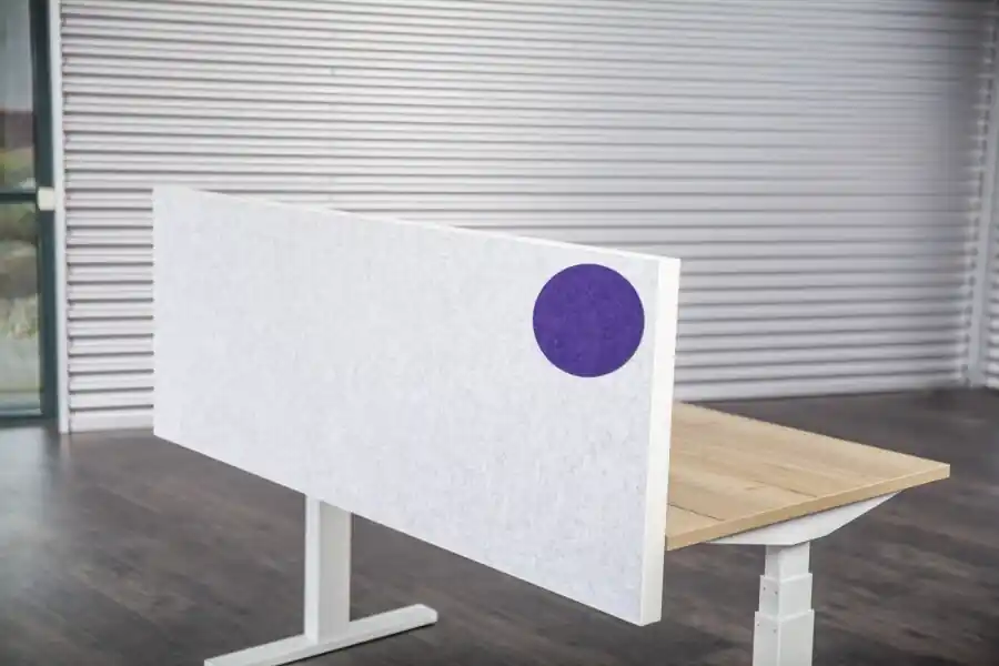 Akopanel voorzetscherm Paars 140x59cm 48mm dik APT-klem Alu ABS rand Alleen Vandaag