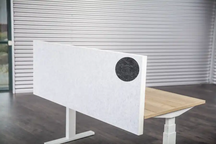 Bestel Nu Akopanel voorzetscherm Antraciet 140x59cm 48mm dik APT-klem Wit ABS rand