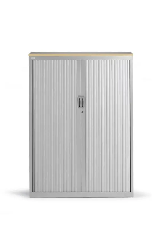 Aanbieding NG roldeurkast 1600 RAL 9006 aluminium exclusief legborden