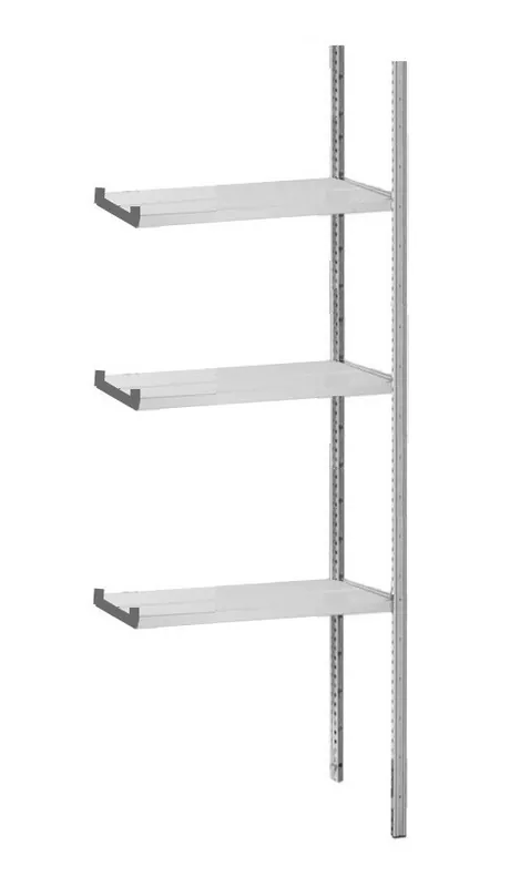 Aanbieding G3 Magazijn- archiefstelling aanbouw 220x55x40cm (hxbxd) 3 etages (120kg per etage)