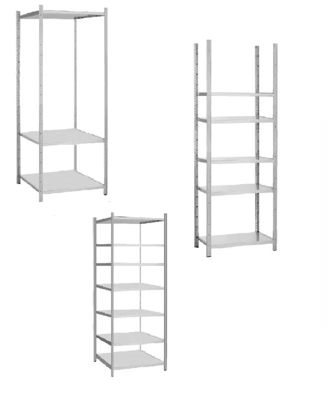Weekendaanbieding G3 Magazijn- archiefstelling basissectie 250cm hoog, 100cm breed in diverse uitvoeringen