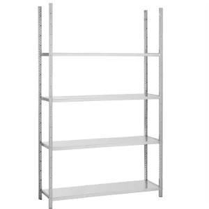 Weekendaanbieding G3 Magazijn- archiefstelling basis 220x115x30cm (hxbxd) 4 etages (70kg per etage)