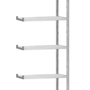 G3 Magazijn- archiefstelling aanbouw 220x130x20cm (hxbxd) 4 etages (70kg per etage) Dagaanbieding
