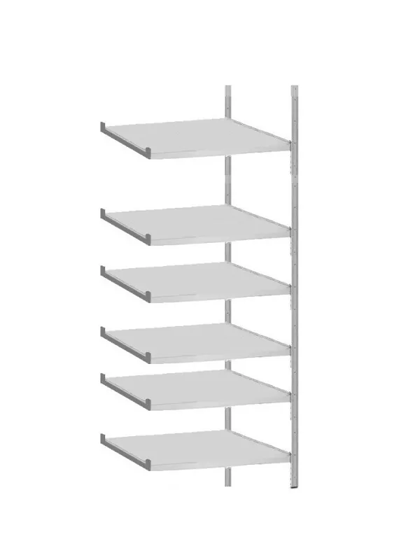 Aanbieding G3 Magazijn- archiefstelling aanbouw 220x130x70cm (hxbxd) 6 etages (190kg per etage)