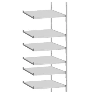 Aanbieding G3 Magazijn- archiefstelling aanbouw 220x130x80cm (hxbxd) 6 etages (280kg per etage)