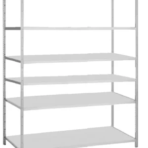 Aanbieding G3 Magazijn- archiefstelling basis 250x130x50cm (hxbxd) 6 etages (120kg per etage)