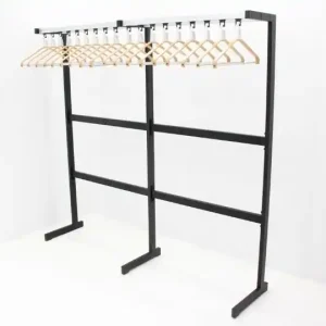 Vrijstaande garderobe - van Esch - 18 hangers - zwart Rechtstreeks Van De Fabrikant