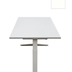 Bestseller Bureau Ahrend Balance Solo, 160x80cm (BxD), wit, bladdecor Wit T014 - hoogte inst