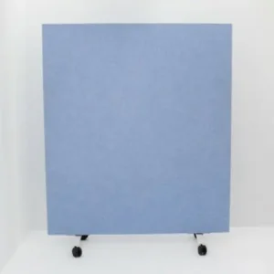Akoestisch paneel verrijdbaar in light blue - 150x180cm met witte abs rand Meest Verkocht
