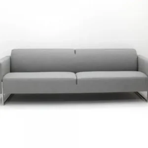 2,5-zits bank Artifort Mare - nieuw gestoffeerd in Nordwool grijs - ringpoot chroom Exclusieve Aanbieding