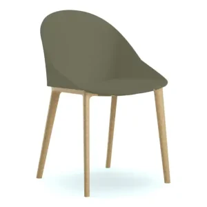 Aanbieding Kuipstoel Pillow - eco kuip groen - eco frame 4-poot houtpulp