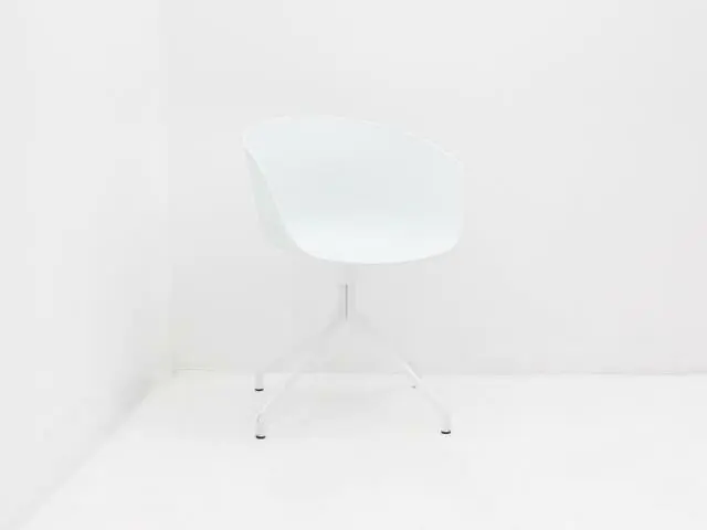 Kantine- vergaderstoel - wit/grijs - 4-poot wit Shop Nu
