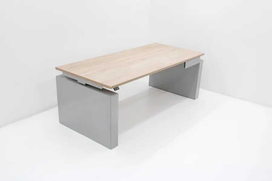 Aanbieding Zit sta bureau - blad robson eiken