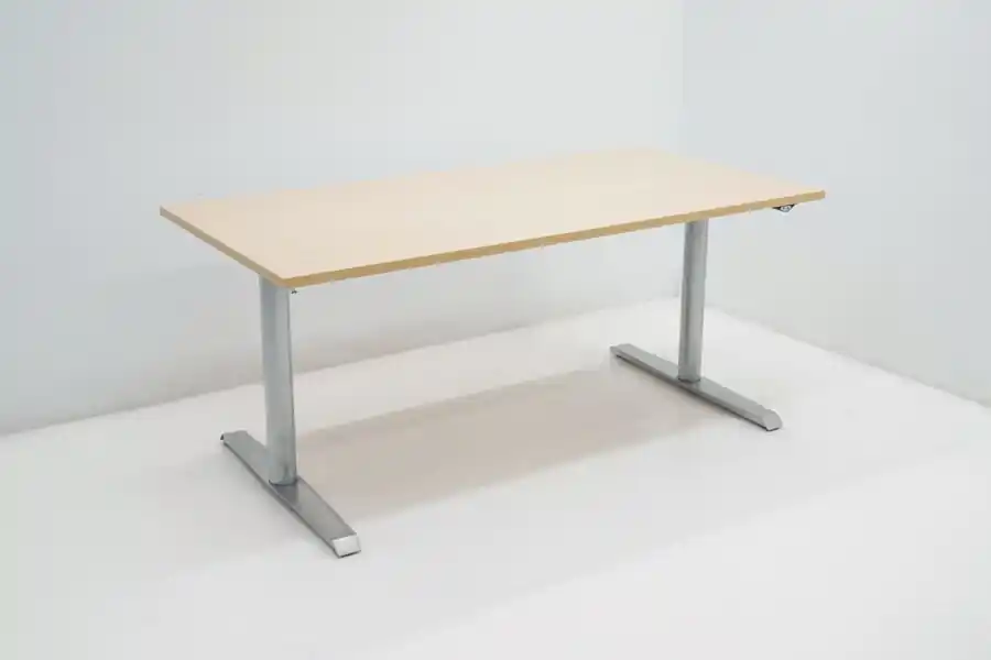 Zit-sta bureau; Omann, werkblad Ahorn Koop Vandaag