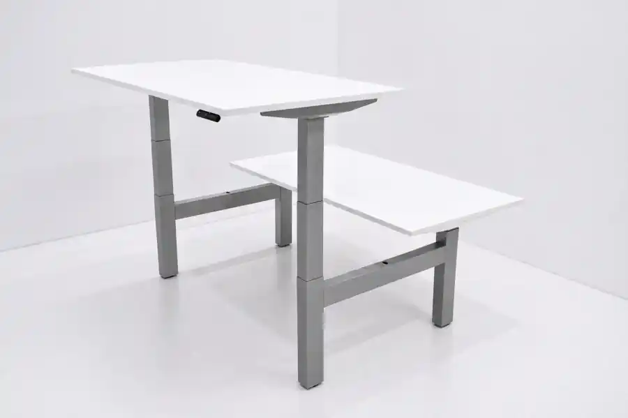 Aanbieding Zit sta bureau THO duo - Werkblad wit