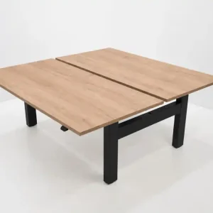 Zit-sta bureau - Markant duo - Werkblad Honey Castello Oak Nu Kopen