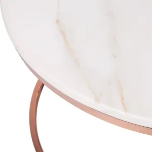 Beliani CORAL Salontafel Roségoud RVS Bestel Nu
