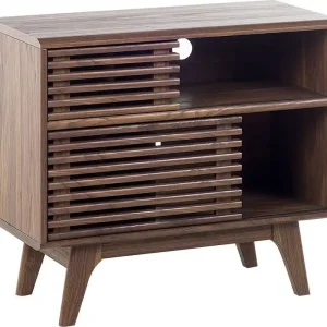 Beliani CLEVELAND Sideboard Donkere houtkleur MDF Gratis Retour