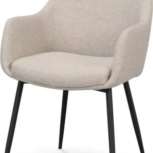 Rowico Home Reily Eetkamerstoel Beige Met Armleuning Zwart Koop Vandaag