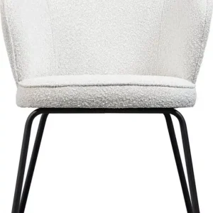Bestel Nu BePureHome Admit Eetkamerstoelen Bouclé Naturel Set van 2