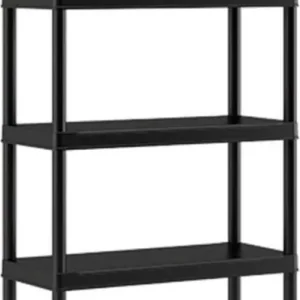 Keter Kunststof Stellingkast Opbergrek 90x40x182cm zwart Actieprijs