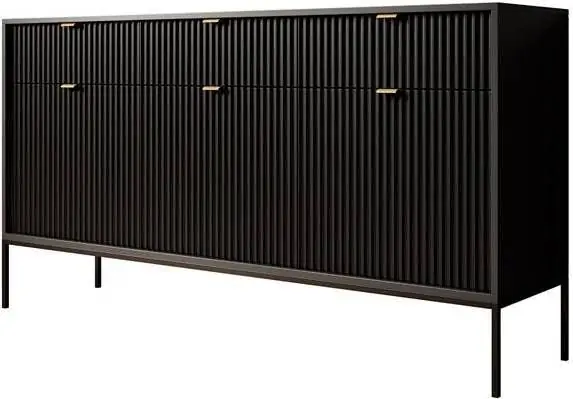 Laatste Kans Meubella Dressoir Navil Zwart 154 cm