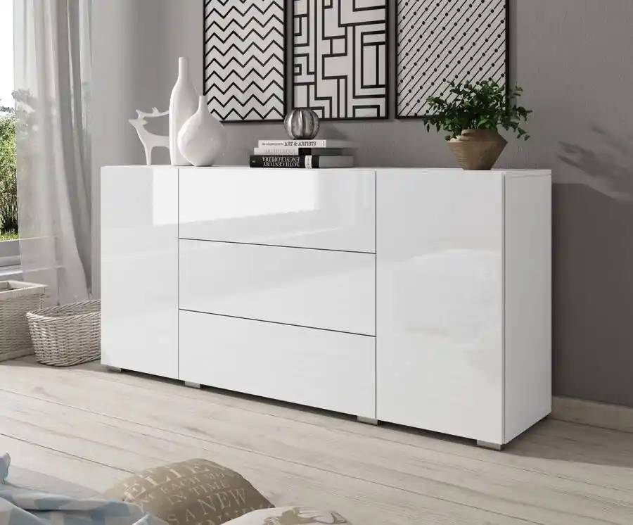 Merkproduct Meubella Dressoir Bonzo Wit 150 cm